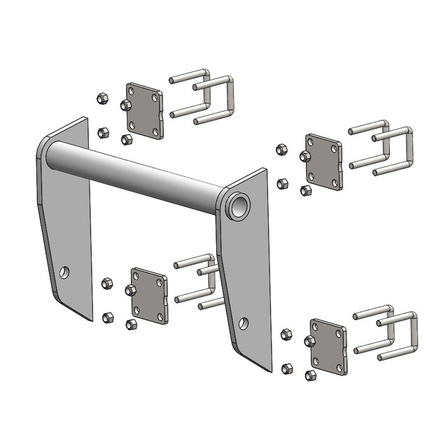 Adaptation A Bride Attelage Manitou pour C80 EA Maxi 550 référence fournisseur 443407
